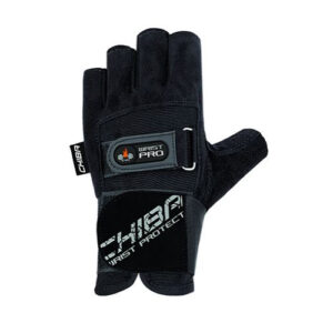 Fitness rukavice CHIBA Wristguard PROTECT - černé