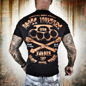 Yakuza Pánské tričko Brass Knuckles TPO 8069 – černé