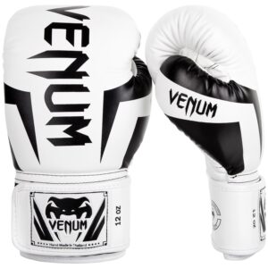Boxerské rukavice VENUM ELITE – bílo/černé