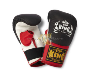 Pytlové rukavice Top King černočervenobílé