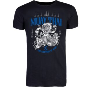 Pánské Muay Thai tričko 8 weapons HANUMAN Sak Yant - černé