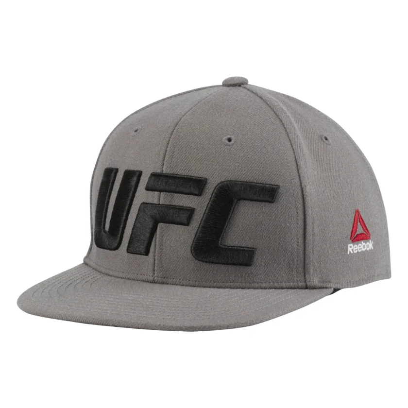 Pánská kšiltovka REEBOK UFC Flat - šedá