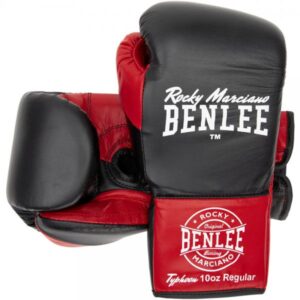 Boxerské šněrovací rukavice BENLEE Typhoon černočervené