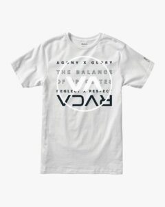 Pánské triko RVCA Brand Over Balance WHT