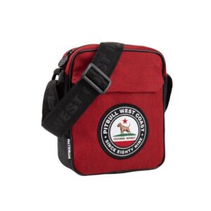 PITBULL WEST COAST Pánská taška CIRCAL DOG - červeno/černá