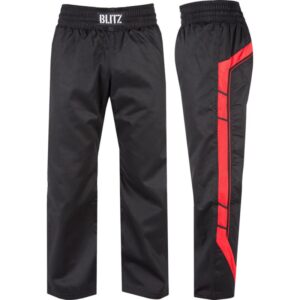 Plátěné kalhoty BLITZ Elite Full Contact - černo/červené