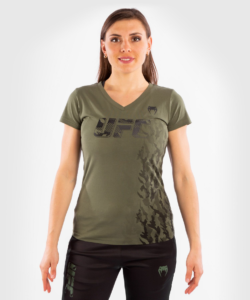 Dámské tričko VENUM UFC Authentic Fight Week – Khaki